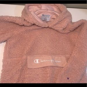 Pink Champion Furry/Fluffy  Hoodie